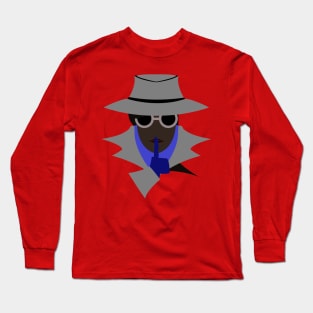 Lady Grey shush (afro): A Cybersecurity Design Long Sleeve T-Shirt